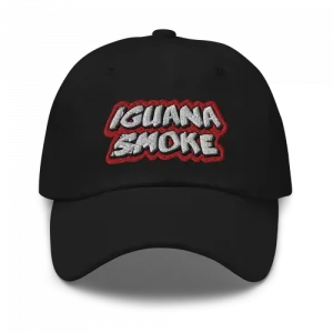 Baseball Cap Iguana Smoke Black